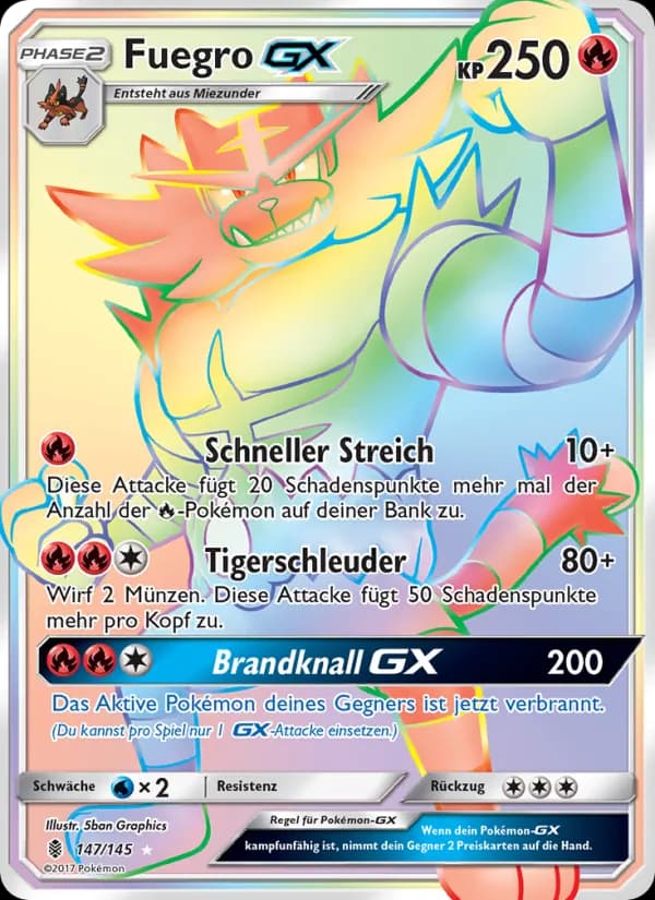 Fuegro GX card in German