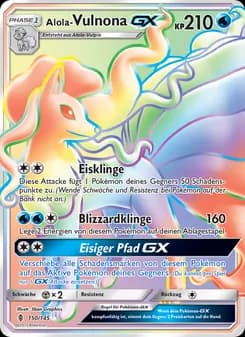 Alola Vulnona GX card in German