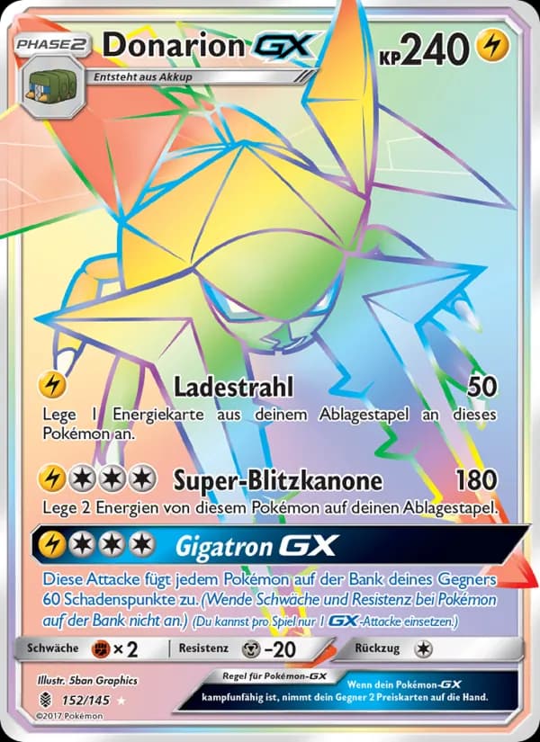 Donarion GX card in German