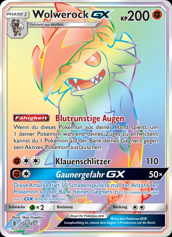 Wolwerock GX card in German