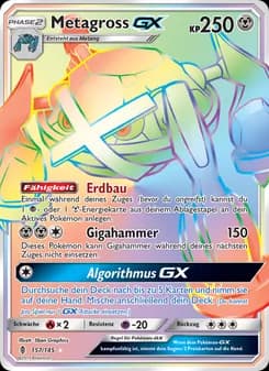 Metagross GX card in German