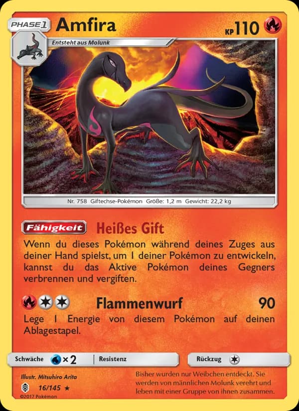 Amfira card in German