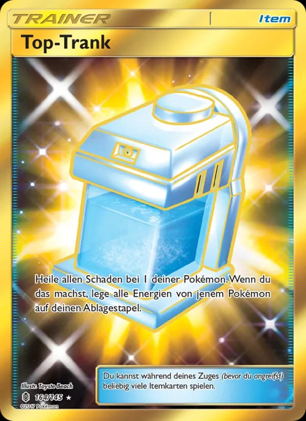 Top-Trank card in German