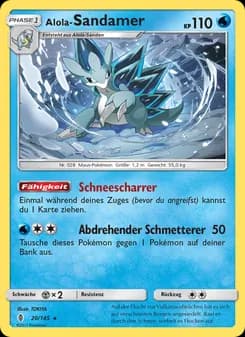 Alola-Sandamer card in German