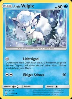 Alola Vulpix card in German