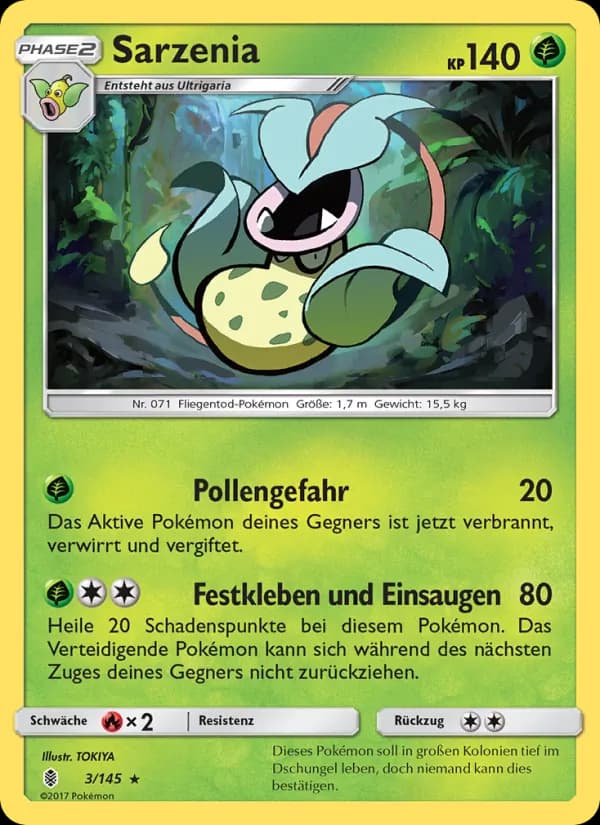 Sarzenia card in German