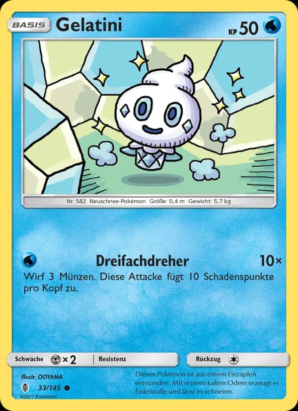 Gelatini card in German