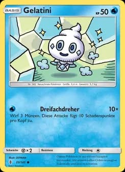 Gelatini card in German