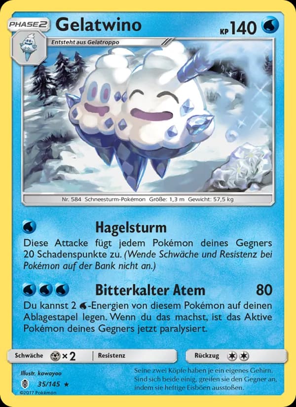 Gelatwino card in German
