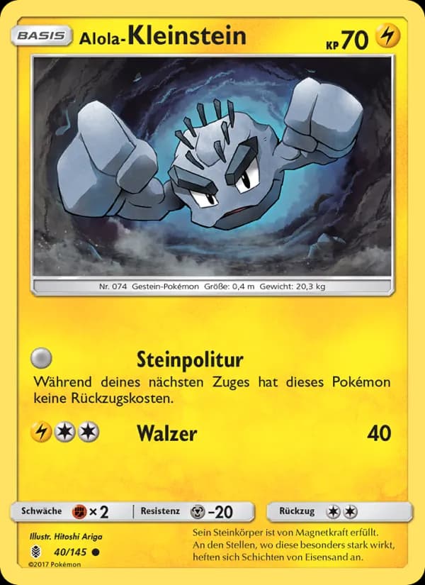 Alola-Kleinstein card in German