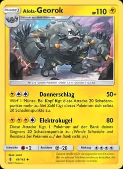 Alola-Georok card in German