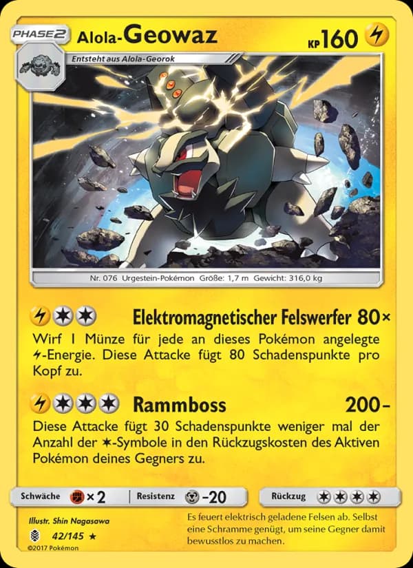 Alola-Geowaz card in German