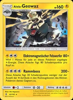 Alola-Geowaz card in German