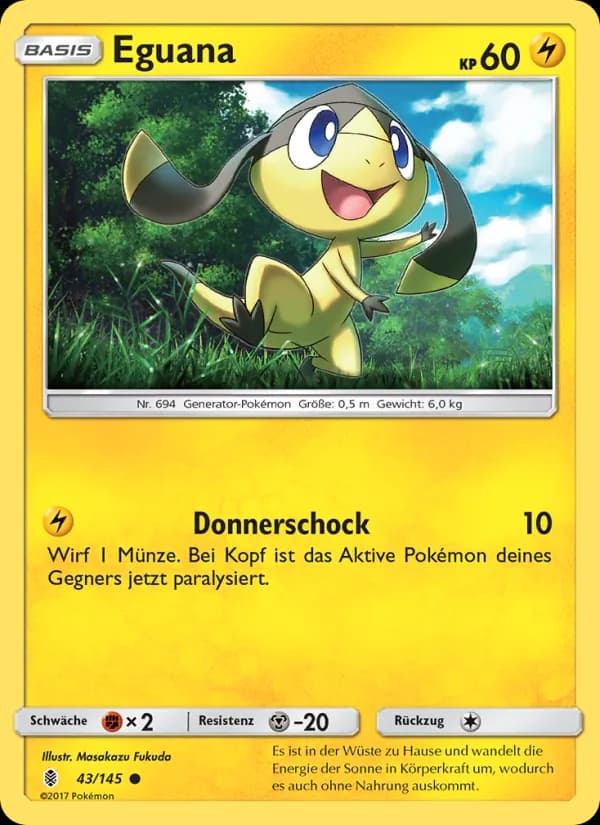 Eguana card in German