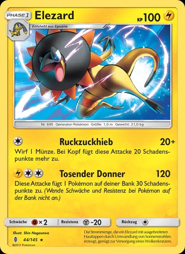 Elezard card in German