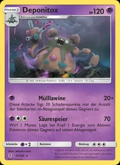 Deponitox card in German