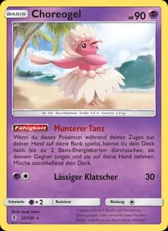 Choreogel card in German