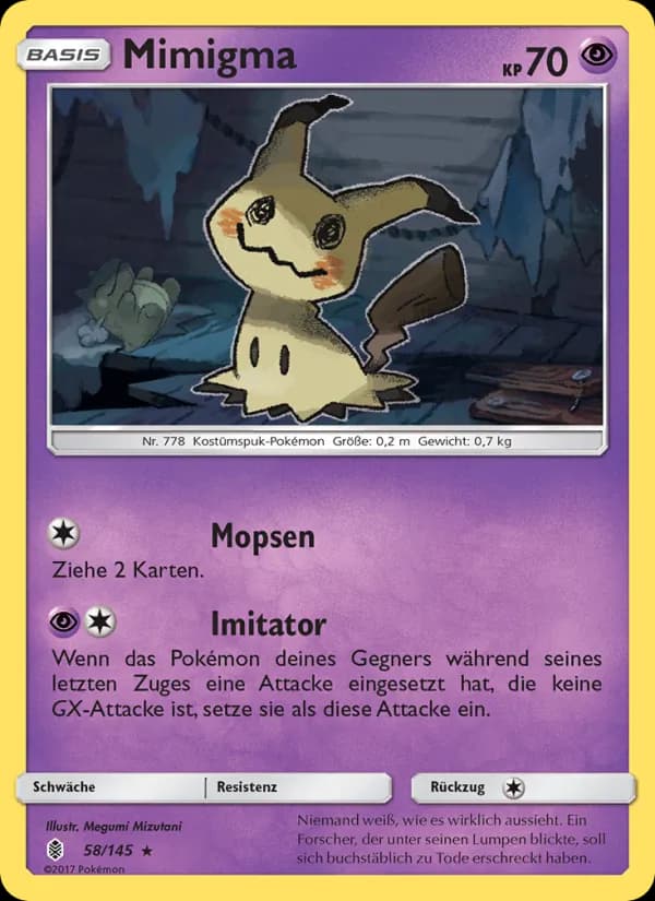 Mimigma card in German