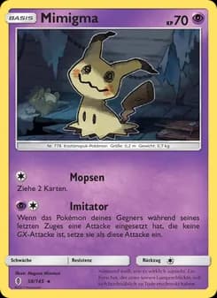 Mimigma card in German