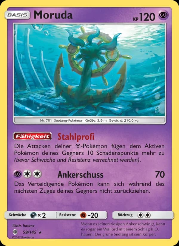 Moruda card in German