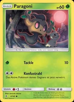 Paragoni card in German