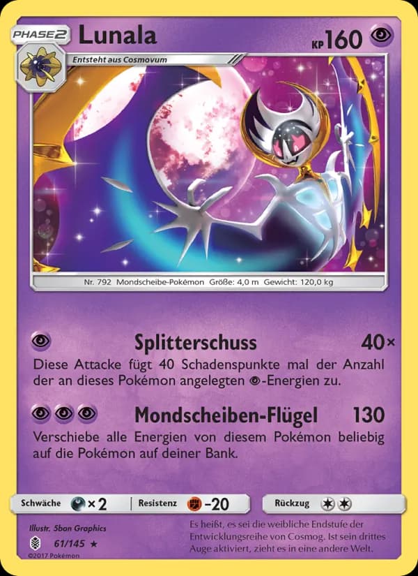 Lunala card in German
