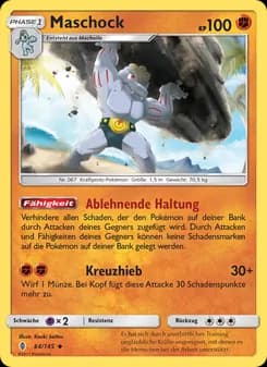 Maschock card in German