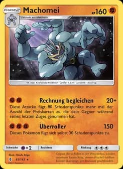 Machomei card in German