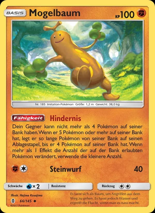 Mogelbaum card in German