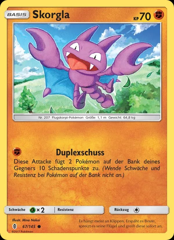 Skorgla card in German