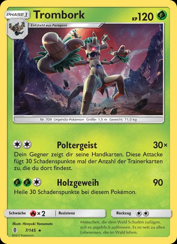 Trombork card in German