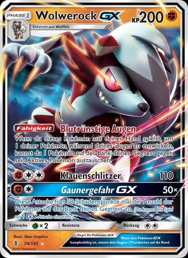 Wolwerock GX card in German