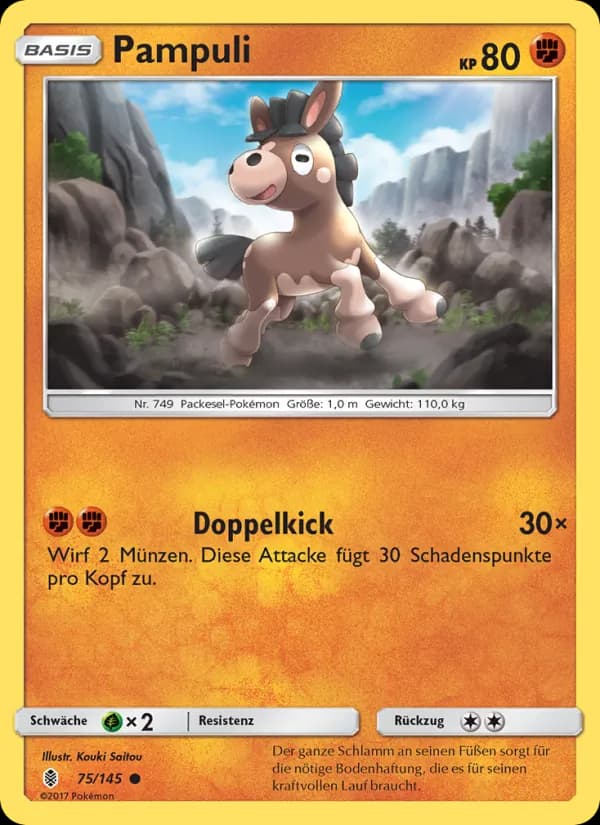 Pampuli card in German