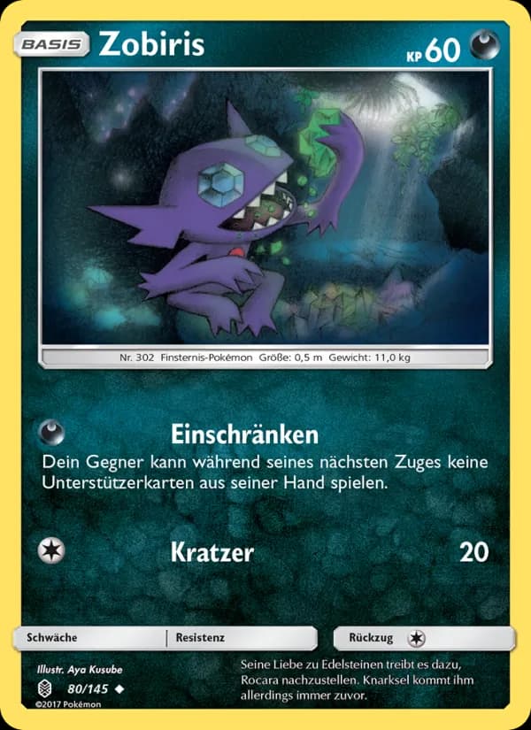 Zobiris card in German