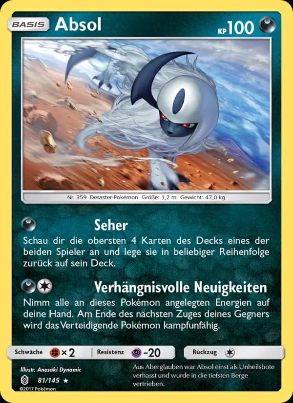 Absol card in German