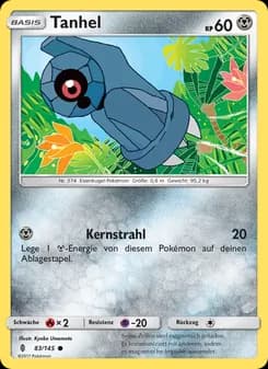 Tanhel card in German