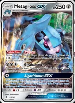 Metagross GX card in German