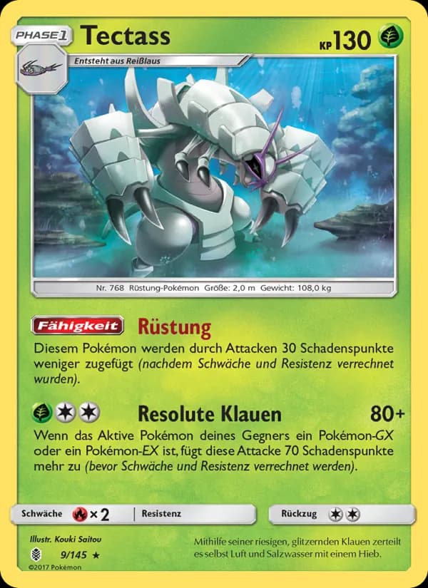 Tectass card in German
