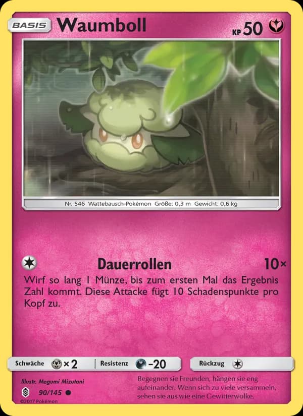 Waumboll card in German