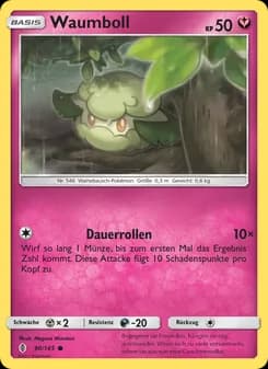 Waumboll card in German
