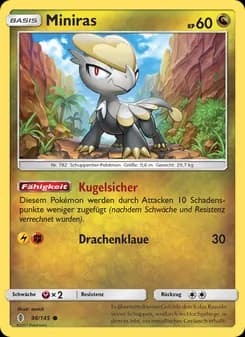 Miniras card in German