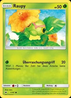 Raupy card in German