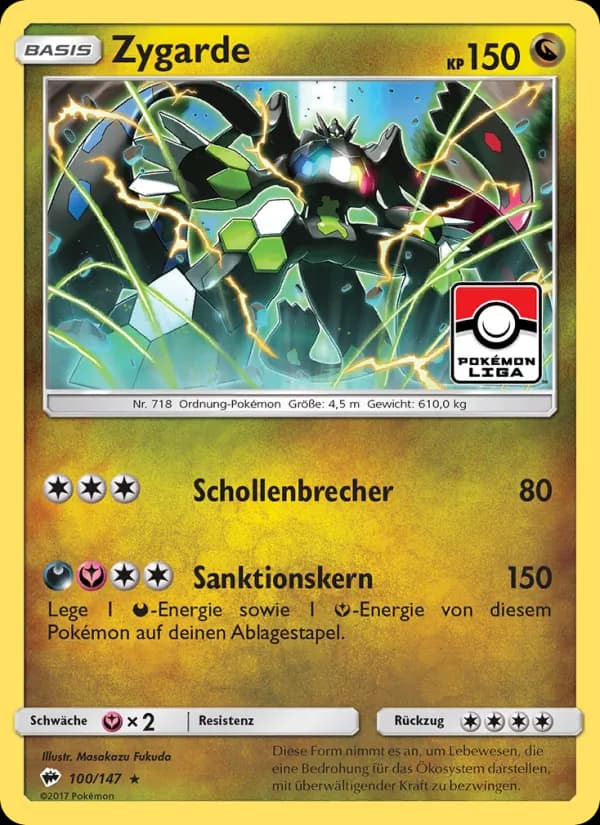 Zygarde card in German