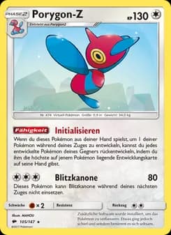 Porygon-Z card in German