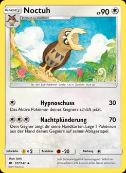 Noctuh card in German