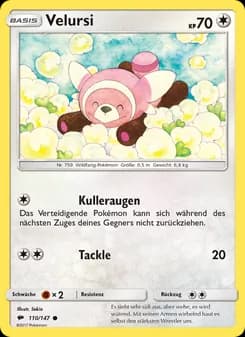 Velursi card in German