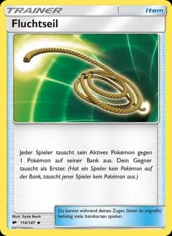 Fluchtseil card in German