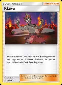 Kiawe card in German
