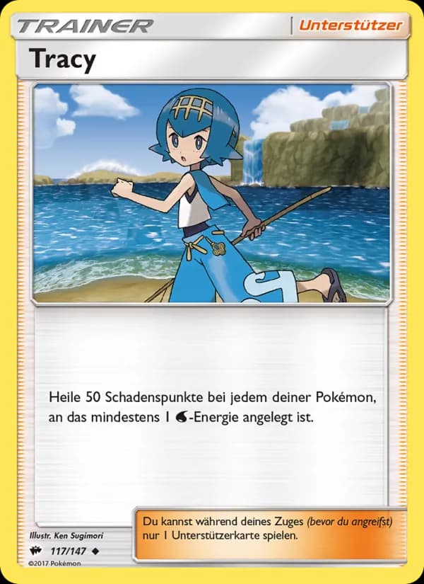 Tracy card in German