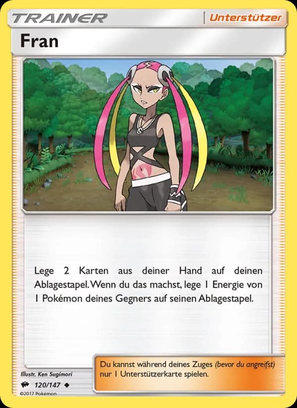 Fran card in German